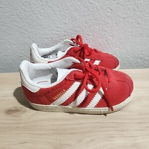 Gently Used Adidas Red Gazelle Sneakers-Size 6K